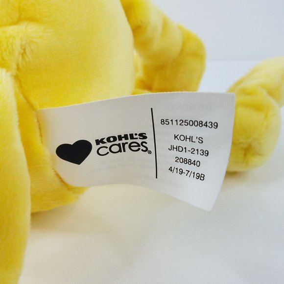 Kohls Cares Woodstock Bird Peanuts Gang Plush Yellow 12" Stuffed Animal Toy - Picture 8 of 10